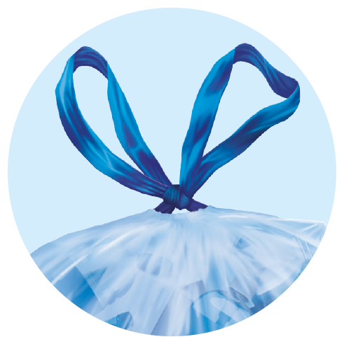 Recycling drawstring