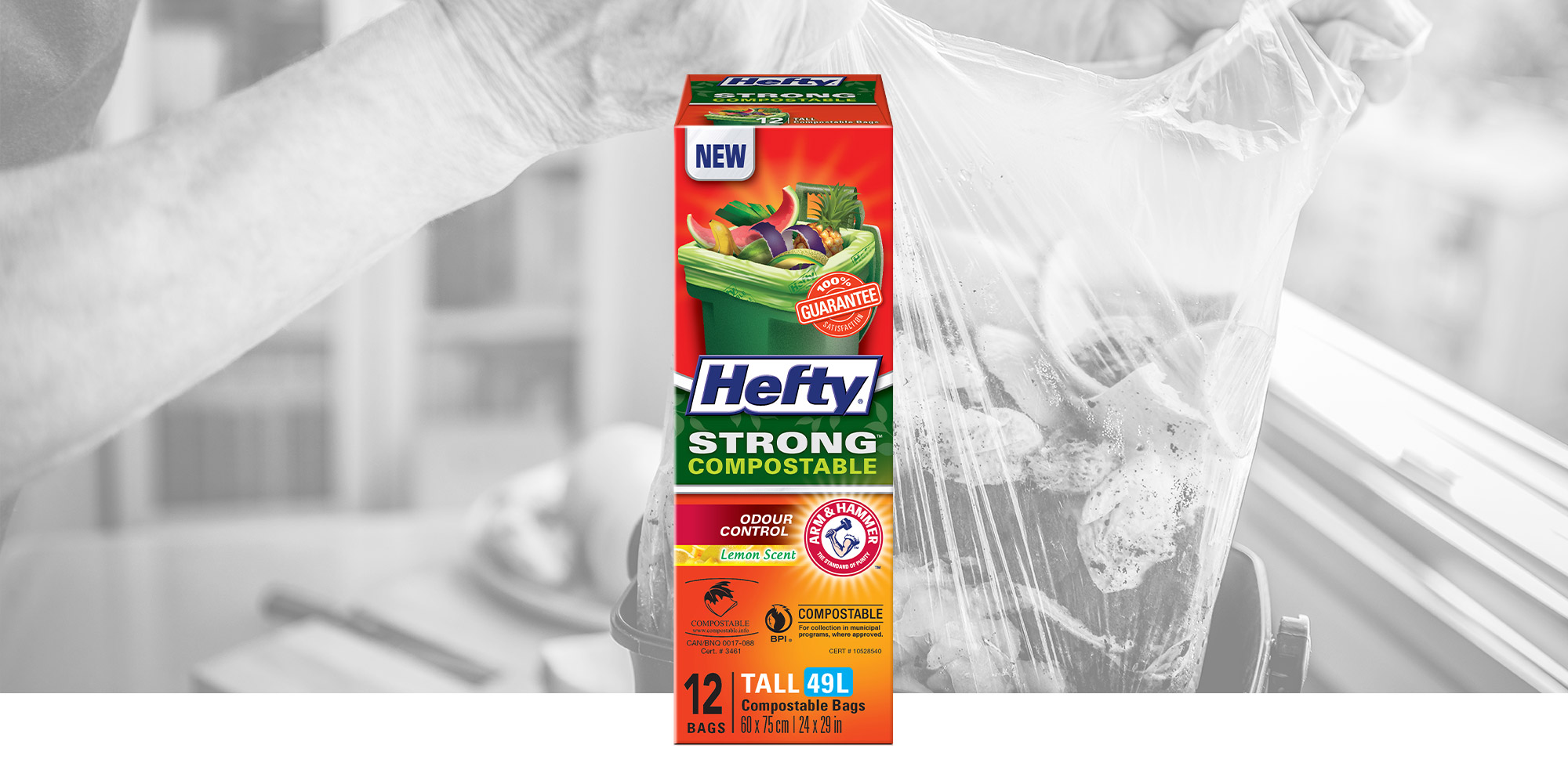 Hefty™ STRONG™ Compostable Tall Bags